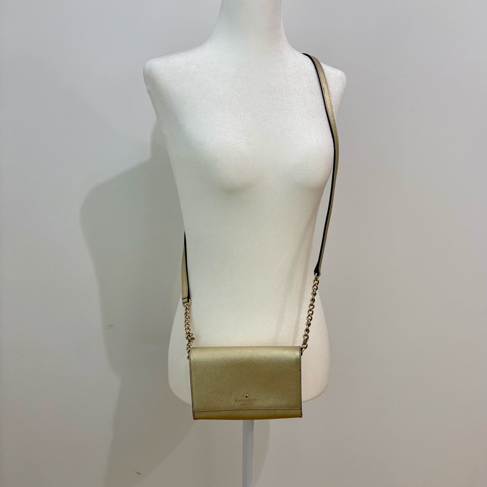 Kate Spade Gold Crossbody Shoulder Bag - Women